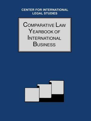 cover image of Comparative Law Yearbook of International Business, Volume 22, 2000